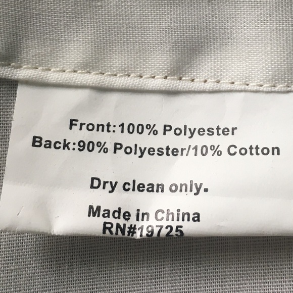 6 lined scrolled 2 tone brown curtain panels - Picture 3 of 3